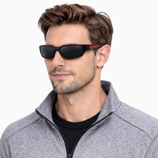 POLAREYE PTE2120 ΠΟΛΩΤΙΚΑ ΓΥΑΛΙΑ ΗΛΙΟΥ BLACK/RED