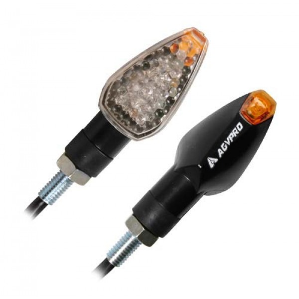 ΦΛΑΣ ΜΗΧΑΝΗΣ AGVPRO LUM-225 LED (65 x 28 mm) ΜΑΥΡΟ ΜΕ ΔΙΑΦΑΝΗ ΤΖΑΜΑΚΙ