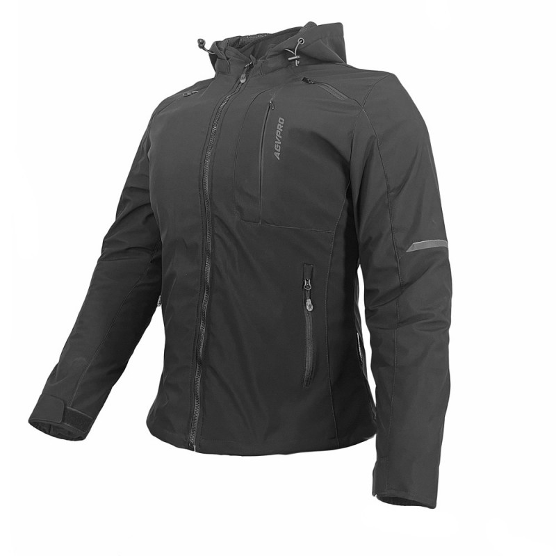 AGVPRO URBANO-DR LADY ΓΥΝΑΙΚΕΙΟ ΜΠΟΥΦΑΝ ΜΗΧΑΝΗΣ SOFT SHELL ΜΑΥΡΟ