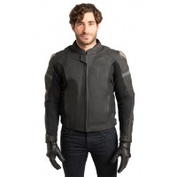 ΔΕΡΜΑΤΙΝΟ ΜΠΟΥΦΑΝ ΜΗΧΑΝΗΣ AGVPRO FACTORY ΜΕ ΚΑΜΠΟΥΡΑ ΜΑΥΡΟ