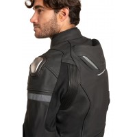 ΔΕΡΜΑΤΙΝΟ ΜΠΟΥΦΑΝ ΜΗΧΑΝΗΣ AGVPRO FACTORY ΜΕ ΚΑΜΠΟΥΡΑ ΜΑΥΡΟ