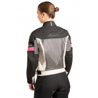 AGVpro ZINA Grey-Pink Καλοκαιρινο γυναικειο μπουφαν μηχανης 