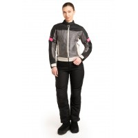 AGVpro ZINA Grey-Pink Καλοκαιρινο γυναικειο μπουφαν μηχανης 