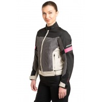 AGVpro ZINA Grey-Pink Καλοκαιρινο γυναικειο μπουφαν μηχανης 