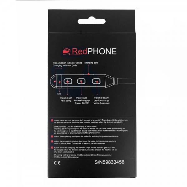 RED_PHONE RP200 ΑΣΥΡΜΑΤΟ BLUETOOTH ΓΙΑ ΤΟ ΚΡΑΝΟΣ